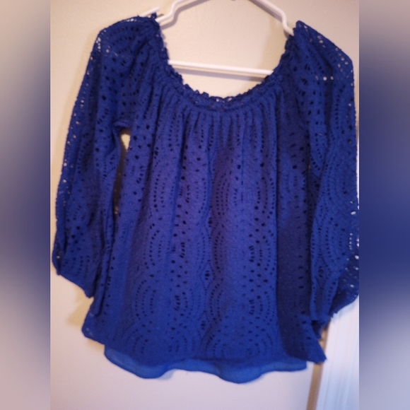 Lilly Pulitzer women's off shoulder long sleeve blouse - Picture 2 of 10